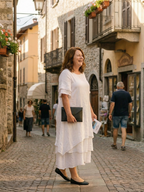 Belen | Miękka warstwowa sukienka