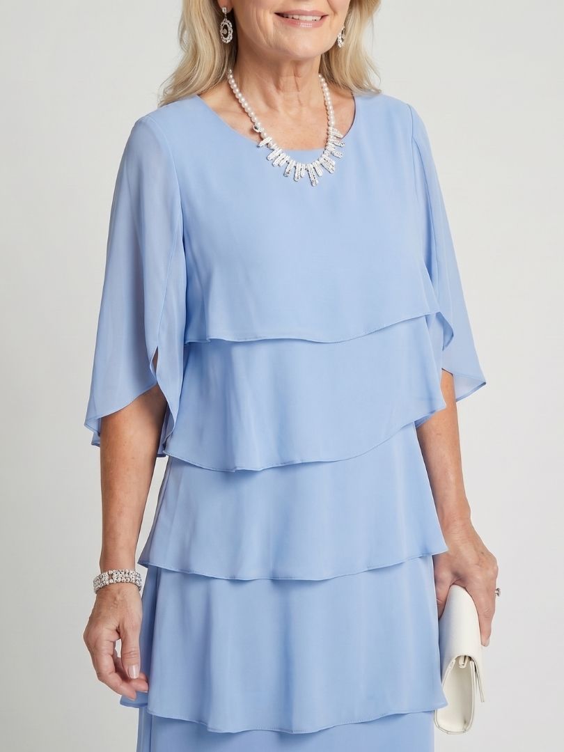 Brent | Sukienka midi z warstwowym krojem