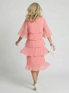 Brent | Sukienka midi z warstwowym krojem