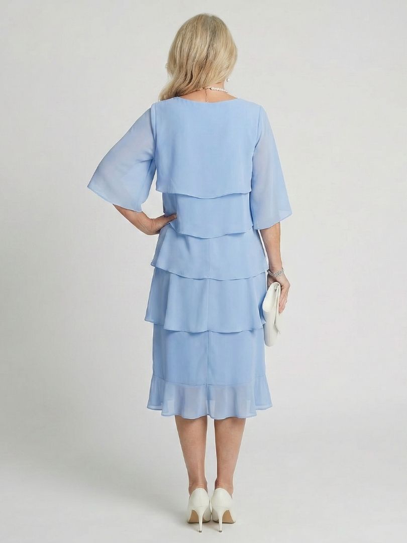 Brent | Sukienka midi z warstwowym krojem