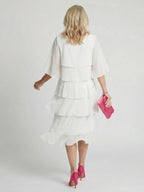 Brent | Sukienka midi z warstwowym dołem