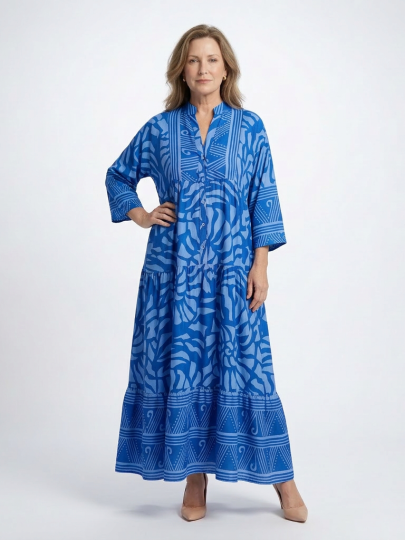 Marielle | Sukienka Midi z Guzikami